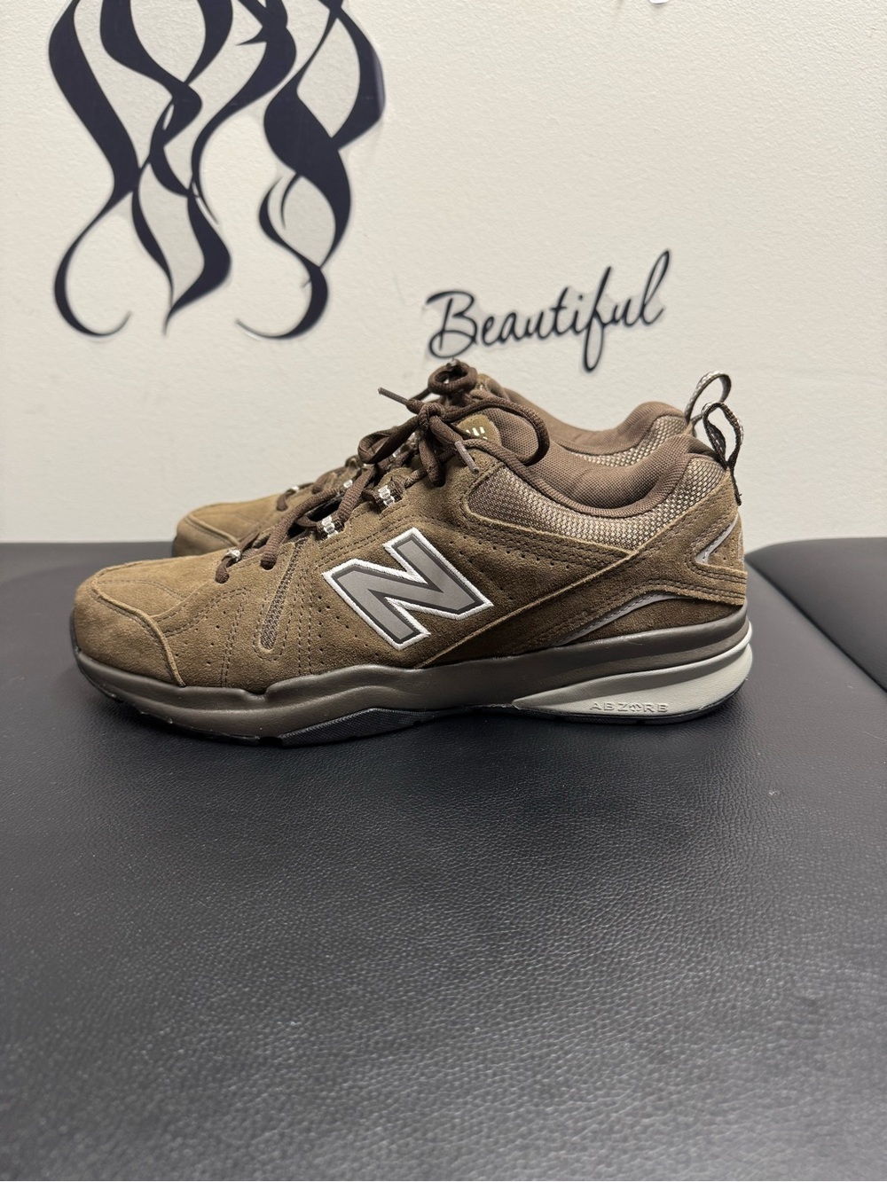 New Balance 608 Brown Suede Men’s Sneakers Size 10.5 US Comfort Insert Casual